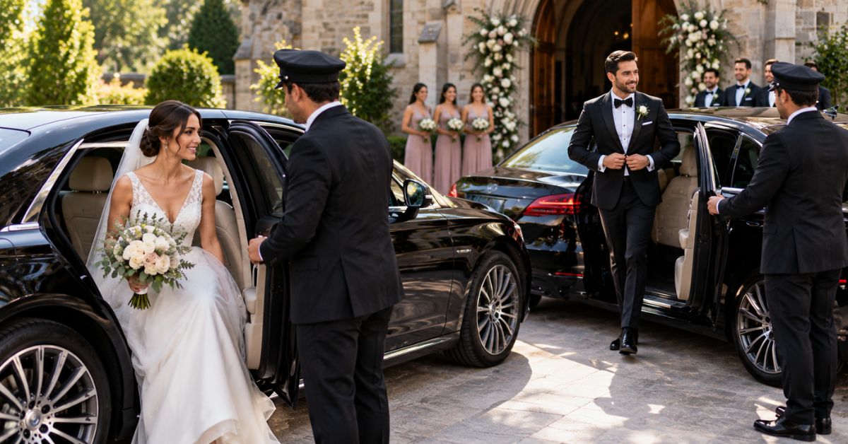 One Wedding Car or Two: Planning Separate Arrival Times